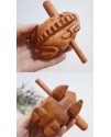 青蛙 手工木雕木魚 (加加大)